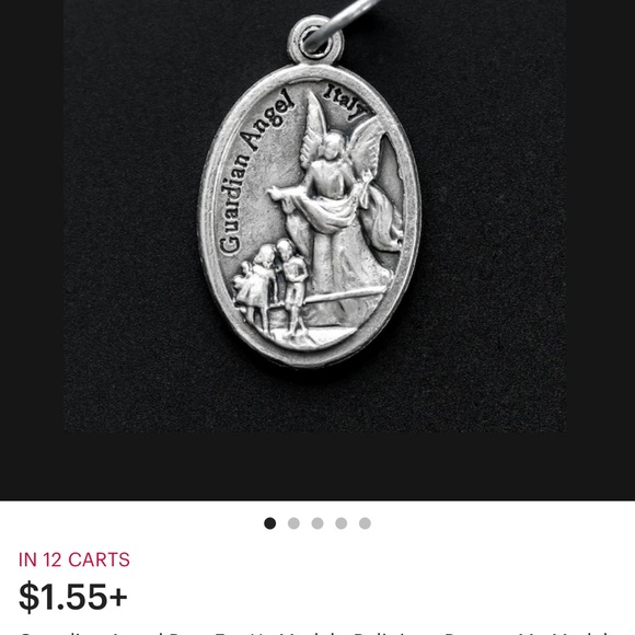 Guardian Angel and St Saint Michael Necklace FREE PRAYER CARD - Picture 2 of 8